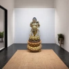 Golden Buddha statue ornaments for home decoration, living room Buddha statue ornaments, Buddha statue ornaments for home worship Specification image
